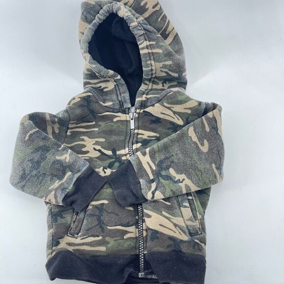Athletic Works fleece thermal lined hoodie hooded sweatshirt jacket coat 18 mont - Picture 9 of 9